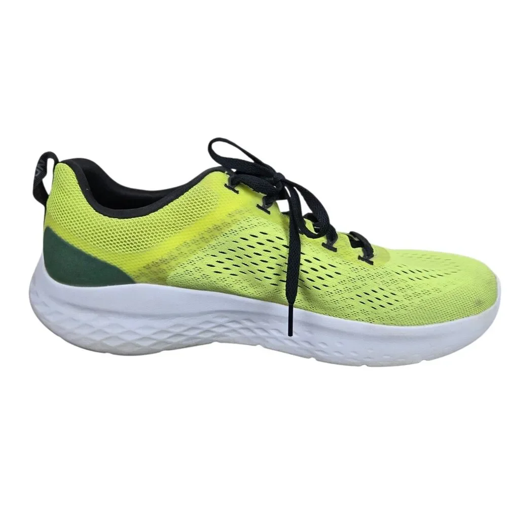 Skechers Go Run Lite Men's Sneakers Trainers 10 Neon Yellow Black Athletic
